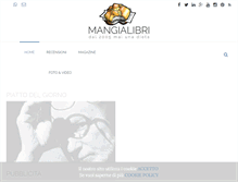 Tablet Screenshot of mangialibri.com